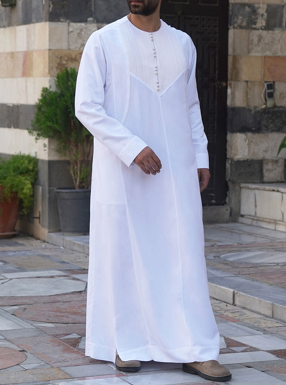 Sana Twine Embroidered Thobe